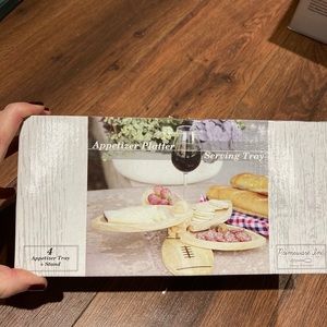 Football Appetizer serving tray/drink holder - NEW